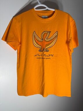 Aritzia Truth & Reconciliation Orange Short Day Tee